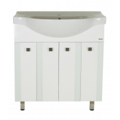 Тумба с раковиной Misty Палермо 80 белая прямая