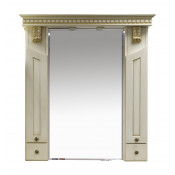 Зеркало-шкаф Misty Афина 100 белая патина