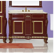 Тумба Misty Мануэлла GOLD 105 прямая бордо глянцевая