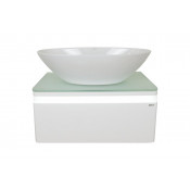 Тумба с раковиной Misty Скай 80 с 1 ящиком подвесная/столешница