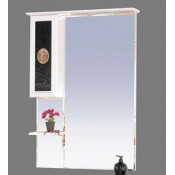 Зеркало-шкаф Misty Леонардо 90 левое белое (ангелочек)