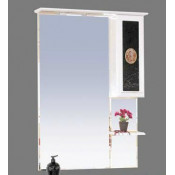 Зеркало-шкаф Misty Леонардо 90 правое белое (ангелочек)