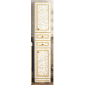 Пенал Misty Fresko 35 правый с 2 ящиками краколет белый патина