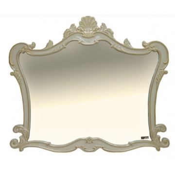 Зеркало Misty Bianco 120 бежевое сусальное золото