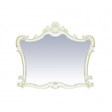 Зеркало Misty Bianco 120 белое сусальное золото
