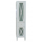 Пенал Misty Анна 40 с 1 ящиком левый со стеклом оливковый