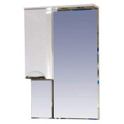 Зеркало-шкаф Misty Жасмин 65 левое с подсветкой белая эмаль