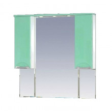Зеркало-шкаф Misty Жасмин 105 с подсветкой салатовая эмаль