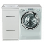 Тумба Misty Мексика 50 под стиральную машину белая эмаль