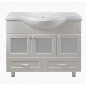 Тумба Misty Латте 105 с 2 ящиками бежевая эмаль