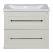 Тумба с раковиной Misty Марта 70 подвесная белая фактурная COMO