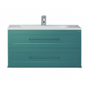 Тумба с раковиной Misty Марта 100 подвесная бирюза COMO