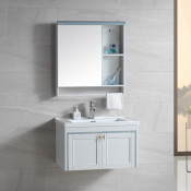 Комплект мебели для ванной River Sofia 705 BU 10000003963 белый/голубой