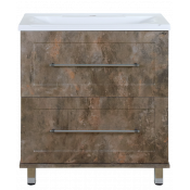 Тумба с раковиной Misty Марта 80 напольная цинк