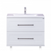 Тумба Misty Марта 80 напольная белая фактурная COMO