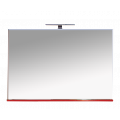 Зеркало с полочкой Misty Атланта 107 алый мак