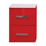 Тумба со столешницей  Misty Атланта 38 подвесная 2 ящика алый мак