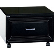 Тумба Misty Европа 50 подкатная черная эмаль