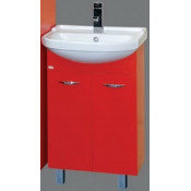 Тумба с раковиной Misty Стиль 60 прямая красная