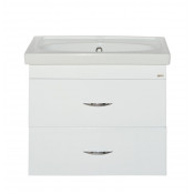 Тумба с раковиной Misty Калипсо 60 с 2 ящиками подвесная белая