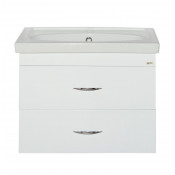 Тумба Misty Калипсо 70 с 2 ящиками подвесная белая