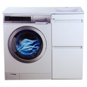 Тумба с раковиной Misty Фостер Э-Фос01040-012Я/5213100 100 R под стиральную машину белый