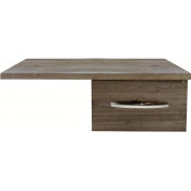 Тумба со столешницей Misty Техас 120 подвесная с 1 ящиком правая