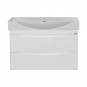 Тумба с раковиной Misty Элвис УТ000008385 105 с 2 ящиками белая эмаль