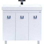 Тумба Misty Эллада 75 прямая белая эмаль