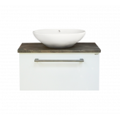 Тумба с раковиной Misty Эстет 60 подвесная комбинированная с 1 ящиком