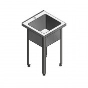 Ванна моечная антивандальная 870х530х530 Oceanus 7-002.1