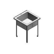 Ванна моечная антивандальная Oceanus 730*730*870 7-002.2