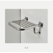 Kranik откидное сиденье для душа усиленное с упором в стену S-2-50-50