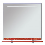 Зеркало Misty Джулия 90 с полочкой 12 КРАКОЛЕТ красный