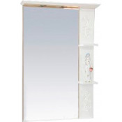 Зеркало Misty Вирджиния (Узор) 75 красный металлик правое