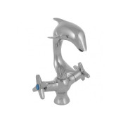Смеситель для раковины Frap F1020-1 Дельфин хром