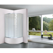 Душевой угол Royal Bath BK RB-EKO80BK-M (матовое)