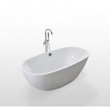 Акриловая ванна Cerutti SPA d'Iseo black/white B-7122 1700x850x600