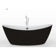 Акриловая ванна Cerutti SPA Nemi Black/white B -7114 1800x800x690