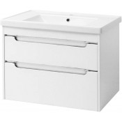 Тумба подвесная Cerutti SPA Эмилия white 80 с умывальником Кантэ 80