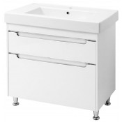 Тумба напольная Cerutti SPA Эмилия white 90 с умывальником Принц 90