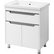 Тумба напольная Cerutti SPA Эмилия grey 70 с умывальником Кантэ 70