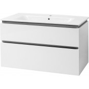 Тумба подвесная Cerutti SPA Романья grey 105 с умывальником Этна 105