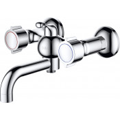 Смеситель для ванны с душем D&K Hessen.Torhall DA1413241 короткий излив