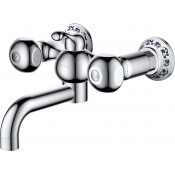 Смеситель для ванны с душем D&K Hessen.Kassel DA1423201 короткий излив