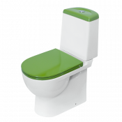 Унитаз-компакт Sanita Luxe Best Color Green с микролифтом  BSTSLCC09130522