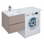 Тумба с раковиной Aquanet Алвита 120 L 243775 Капучино