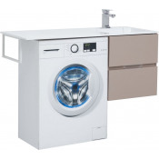 Тумба с раковиной Aquanet Алвита 120 R 243774 Капучино