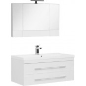 Комплект мебели для ванной Aquanet Нота 100 Белый 230300