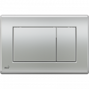Клавиша смыва AlcaPlast Basic M272, хром - матовая
